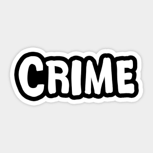 Crime Sticker